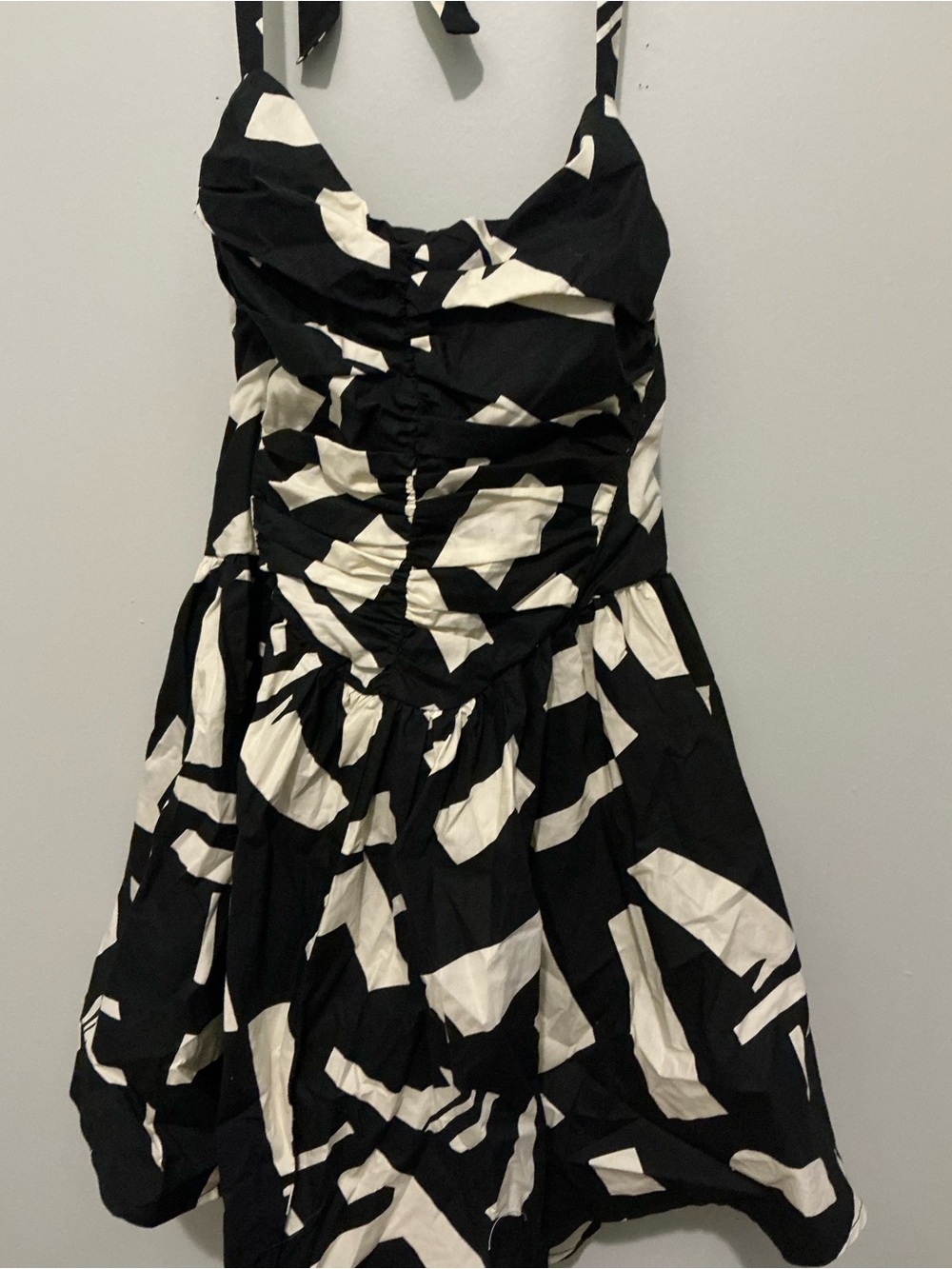 Luxxel Black and White Abstract Dress